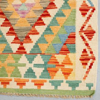 A runner, kilim, ca 199 x 66 cm.