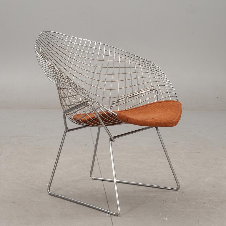 FÅTÖLJ, "Diamond chair", Harry Bertoia, Knoll, etikettmärkt, 1970/80-tal.