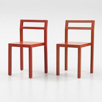 Boris Berlin/Poul Christiansen, a set of six 'Non' chairs from Komplot Design, Källemo.