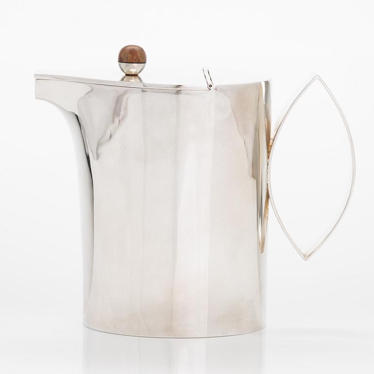 Pekka Piekäinen, kaffekanna, sterlingsilver, Auran Kultaseppä, Åbo 1990.