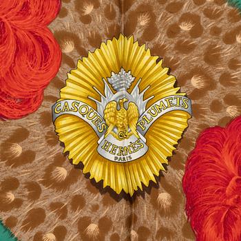 Hermès, scarf, "Casques et Plumets".