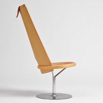 Börge Lindau, a prototype “Hövding” chair, from the Oblado series, Blå Station, Åhus, 1980s.