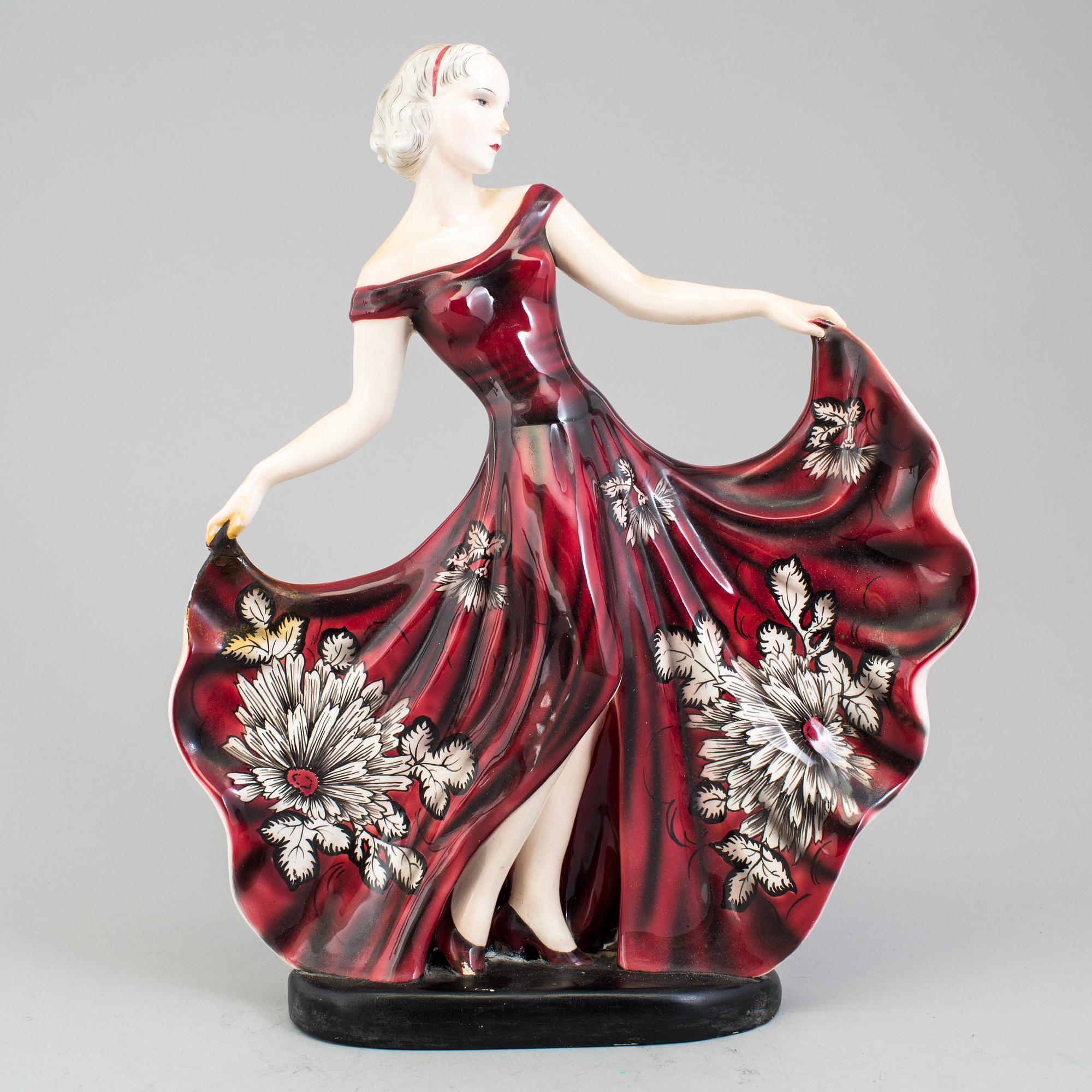 A Art Deco Goldcheider figurine from Austria.