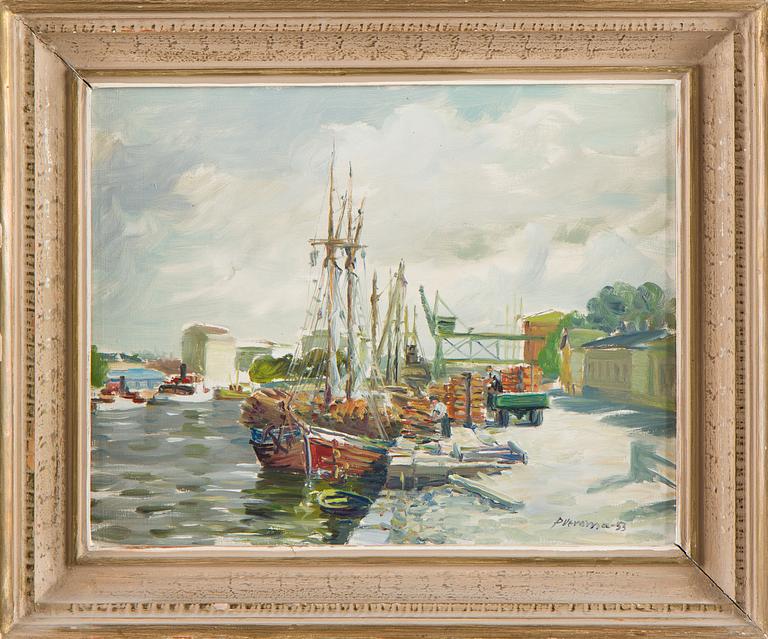 Pentti Veroma, Harbour motif.
