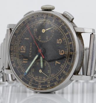 ARMBANDSUR, herr, Eterna "Telemetre", 1940-tal.