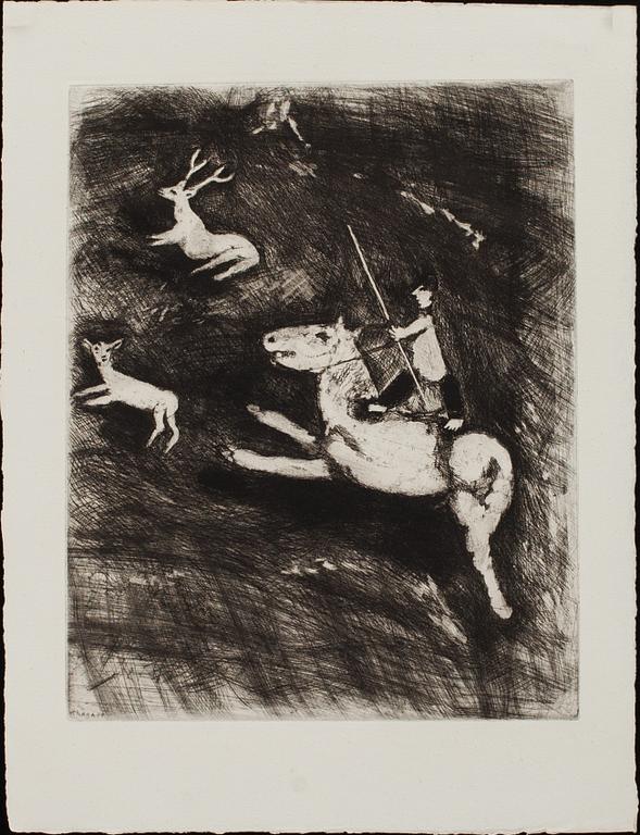 MARC CHAGALL, etsning, signerad i plåten.
