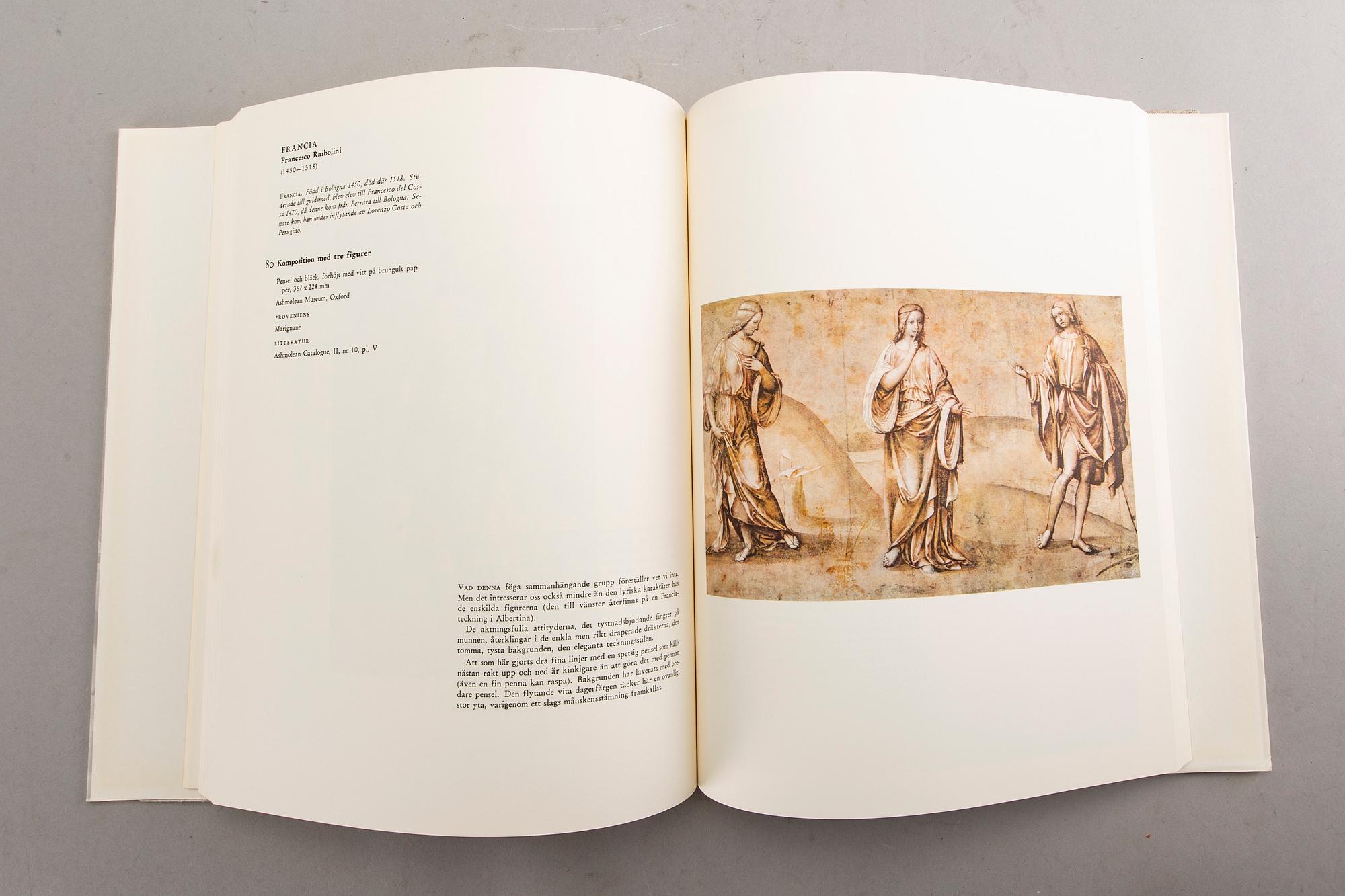 Book, 8 Vol, "Master drawings through the ages", Allhem, Malmö, 1965.