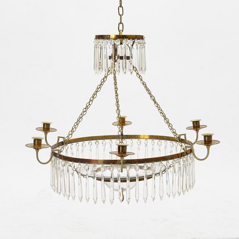 Chandelier, late Gustavian, circa 1800.