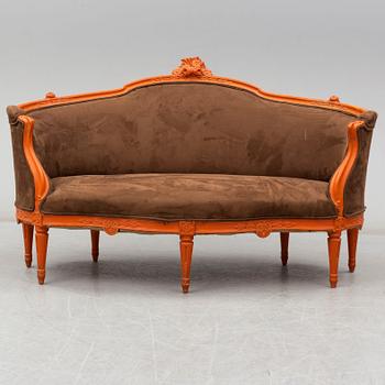 SOFA, gustavian style, first half of the 20th century.