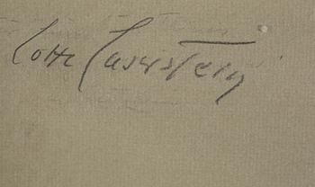 LOTTE LASERSTEIN, pastell, signerad.