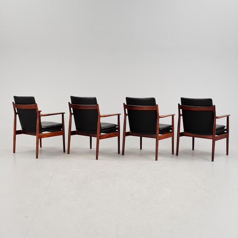 KARMSTOLAR, 4 st, "Modell 431", Arne Vodder, Sibast Furniture, Danmark, 1960-tal.
