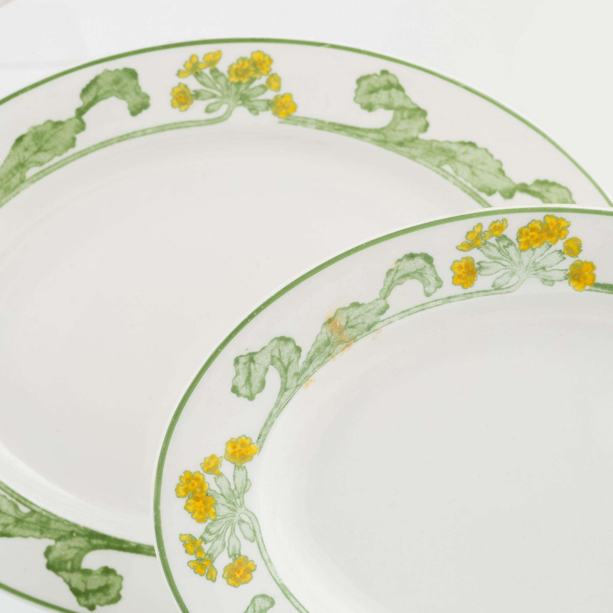 Gunnar Wennerberg, a 75-piece 'Gullviva' porcelain dinner service, Gustavsberg, Sweden.