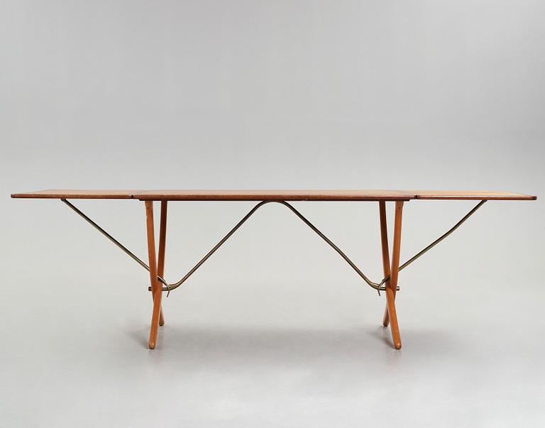 Hans J. Wegner, a teak and beech dinner table by Andreas Tuck, Denmark 1950-60's.