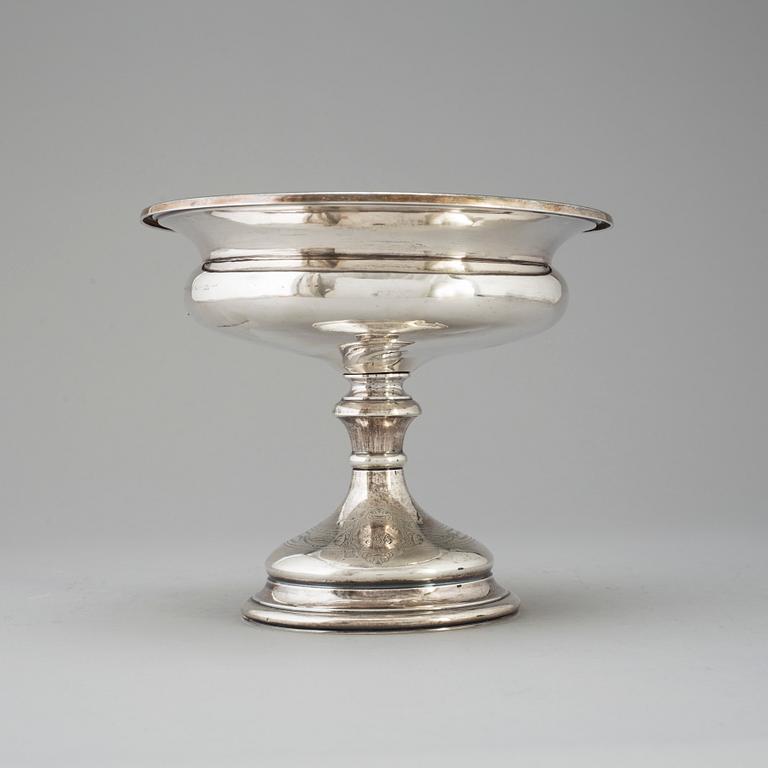 A silver bowl, Lars Larson & Co, Stockholm 1872.