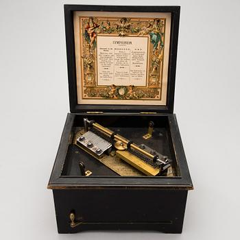 A German Symphonion music box, circa 1900.
