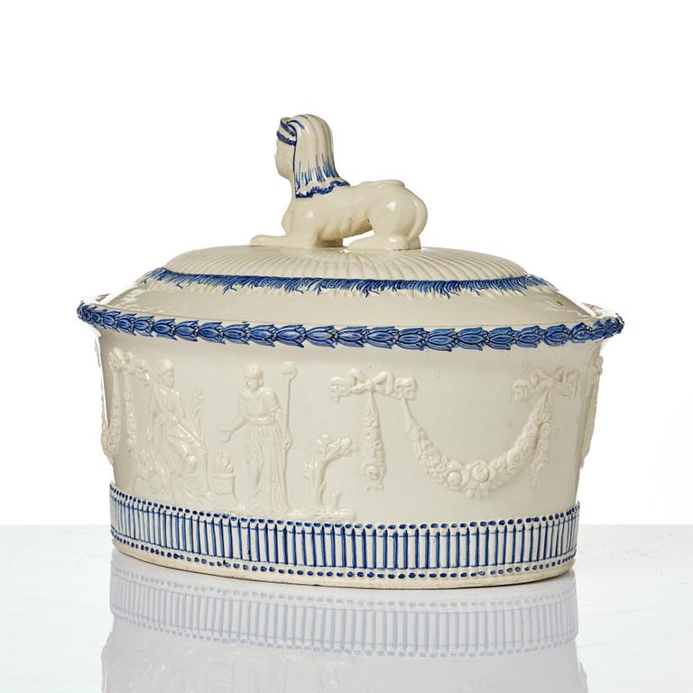 Pastejform, flintgods, Empire, Rörstrand, 1800-talets början.