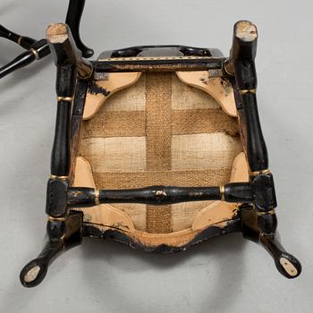 STOLAR, ett par, senbarock, 1700-tal.