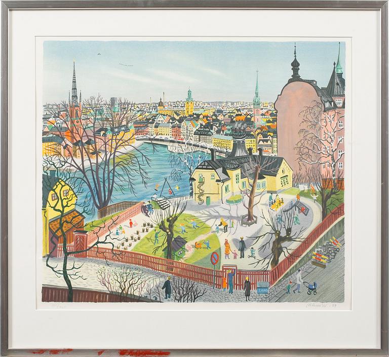 MONA HUSS WALLIN, litografi, signerad och numrerad 351/460.