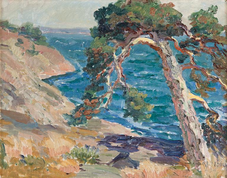Santeri Salokivi, A Pine Tree on a Rocky Shore.