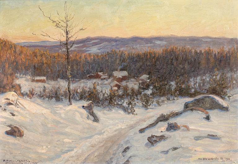 Anshelm Schultzberg, "Motiv från Storhöjden".