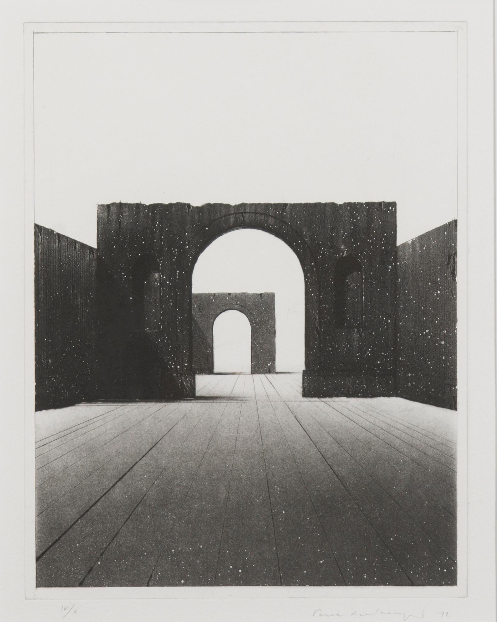 aquatint and drypoint, signed, dated -92 and numbered IV/X.