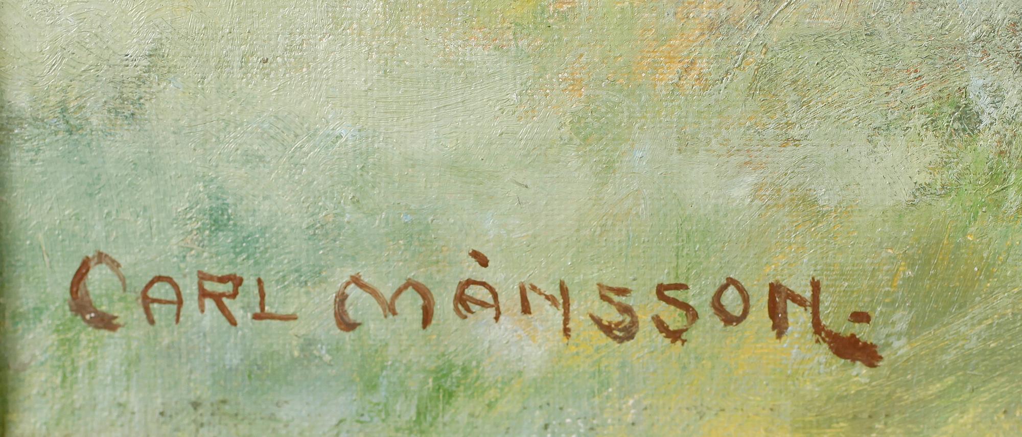 CARL MÅNSSON, olja på duk, signerad.