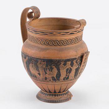 Santeri Salokivi, En grupp nakenmodeller med Urna, 2 st, samt urna från Konstnärens hem.