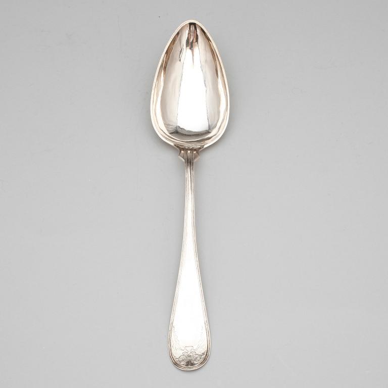 RAGUSKED, silver, Claes Christian Carlén, Borås 1848. Vikt ca 113 gram.