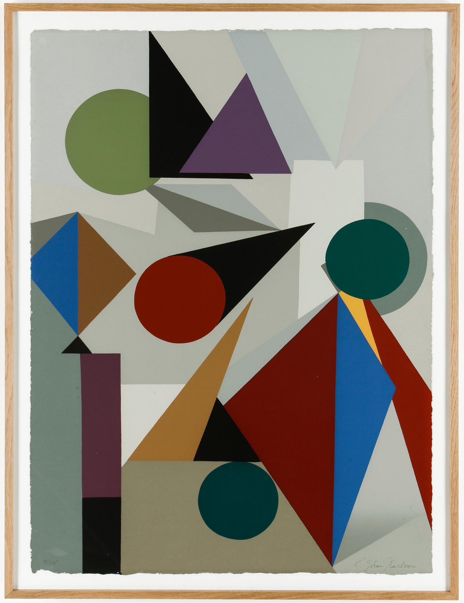 C GÖRAN KARLSSON, litografi, signerad och numrerad 91/125.