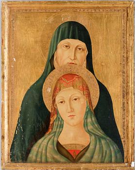 OKÄND KONSTNÄR, olja på pannå, 1800-tal.