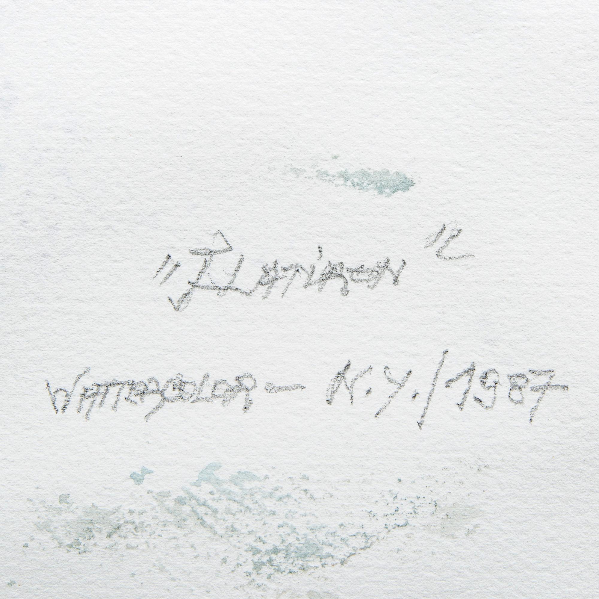 Jorge Castillo, a signed and dated water colour.