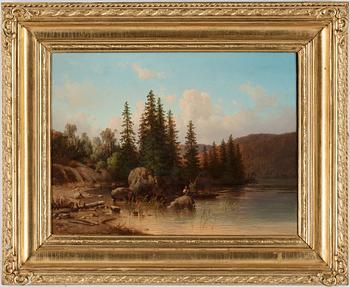 JOSEPH MAGNUS STÄCK,  olja på duk. Signerad och daterad 1863.