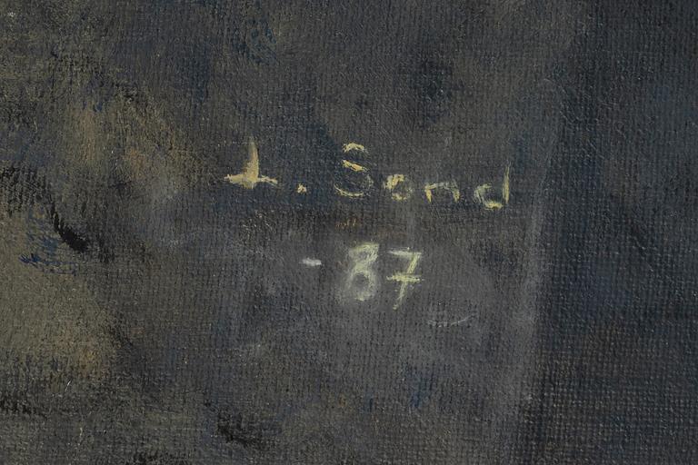 Lennart Sand, oil on canvas, signed.