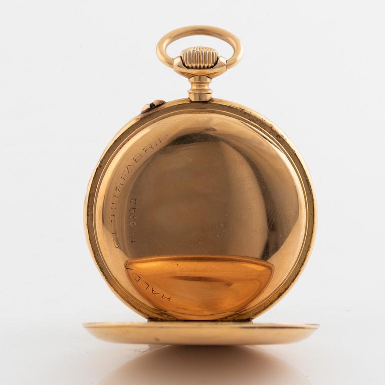 Halda, pocket watch, 18K gold, 50 mm.