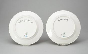 A set of four Royal Copenhagen 'Flora Danica' dishes, Denmark, 20th Century.