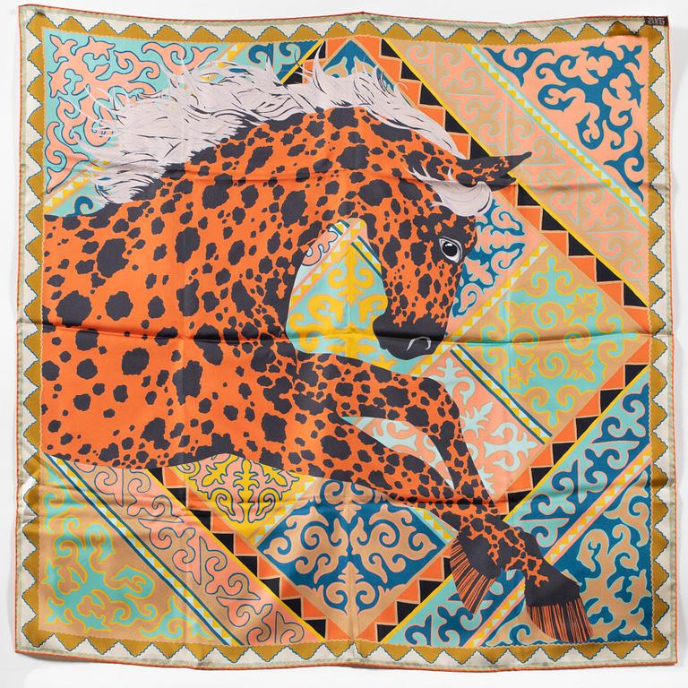 Hermès, scarf, "Appaloosa des Steppes".