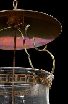 A Swedish 18th century two-light lantern.