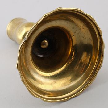 LJUSSTAKE, mässing, 1700-tal.