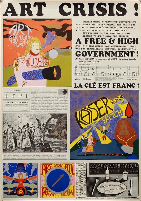 AFFISCHER, 3 st. STURE JOHANNESSON. Permild & Rosengreen.