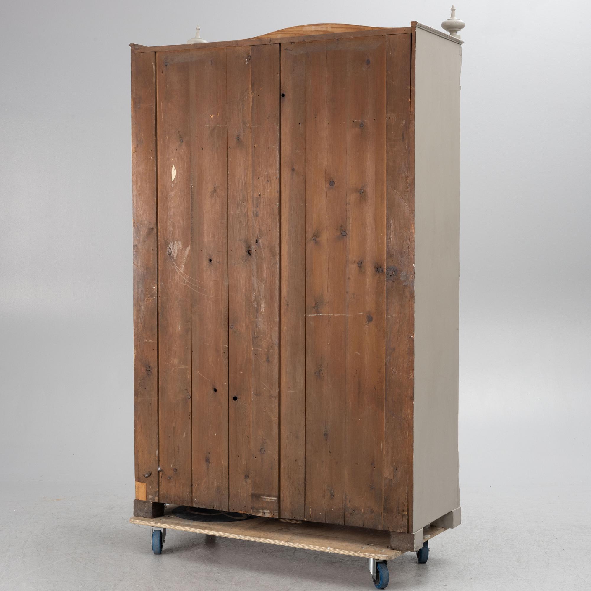 Wardrobe, late 19th century.