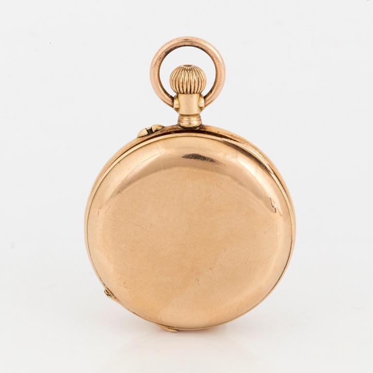 LADY'S POCKET WATCH, 14K gold, swiss mark.