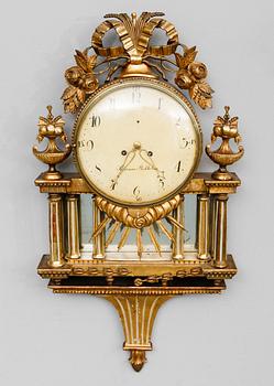 VÄGGPENDYL, gustaviansk, 1700-tal.