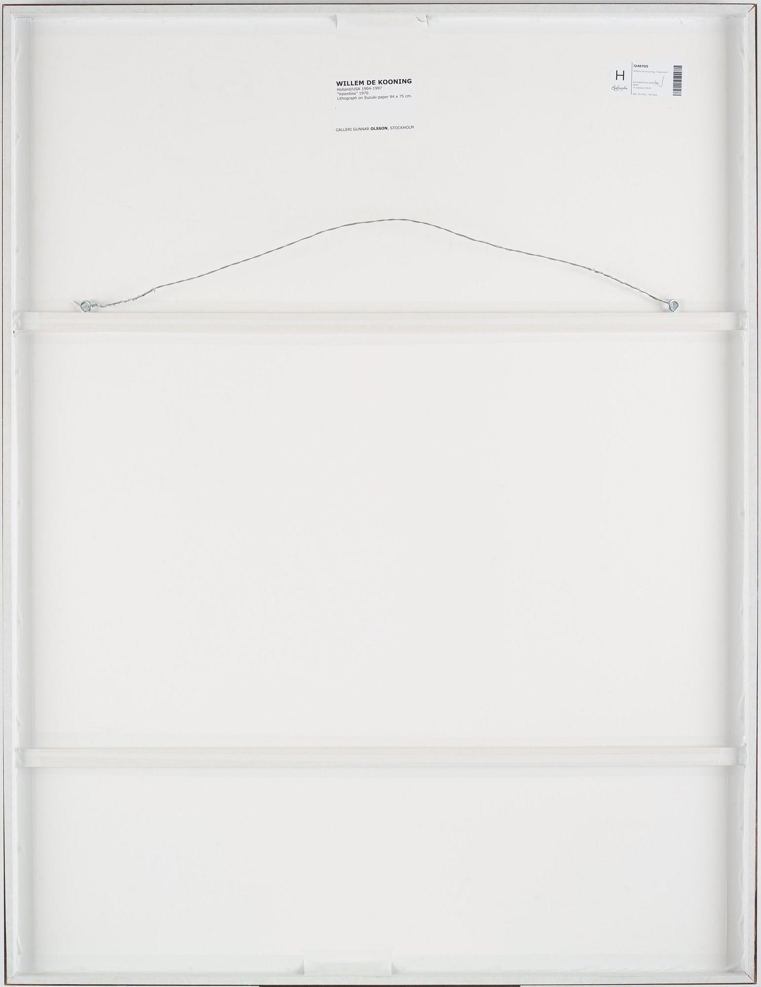 Willem de Kooning, "Valentine".
