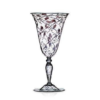 66. Orrefors, a 'graal' glass goblet, Sweden 1923.