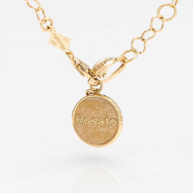 Rosato, An 18K gold brecelet with enamel.