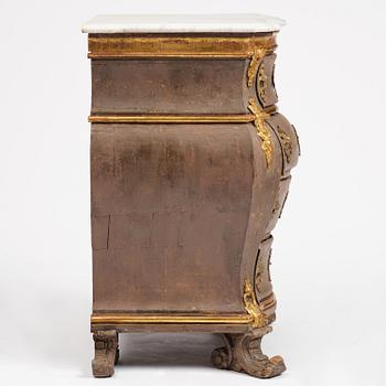 Byrå, Mathias Ortmanns (ca.1692–1757) art. Danmark, 1700-talets mitt. Rokoko.