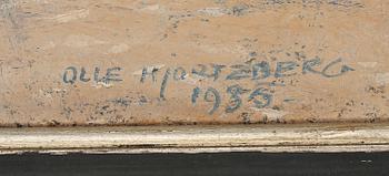 OLLE HJORTZBERG, olja på pappannå, signerad och daterad 1935.