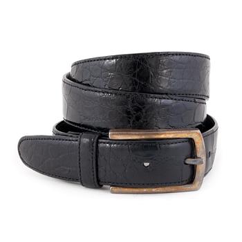 524. RALPH LAUREN, a black crocodile belt.