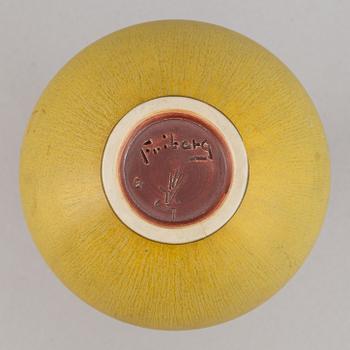 Berndt Friberg, a stoneware vase, Gustavsberg studio, Sweden 1965.