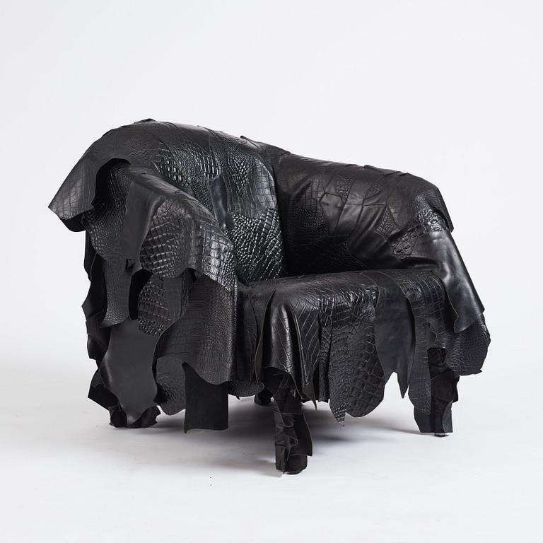 Fernando & Humberto Campana, fåtölj, "Leather Works, LWK070", Edra, Italien, efter 2007.